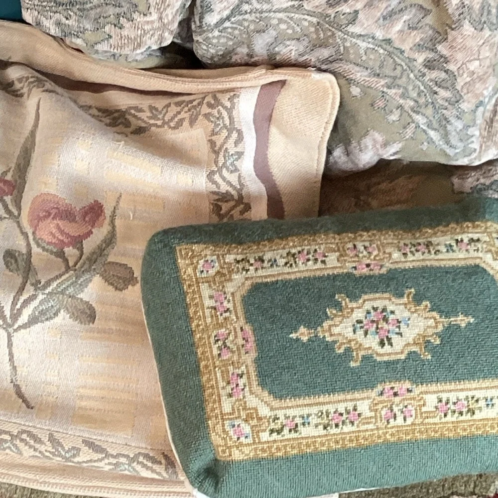 ⚜️ Les Tissages Tablecloth  FRENCH SCROLLED LUXURIOUS LINEN  100% COTTON